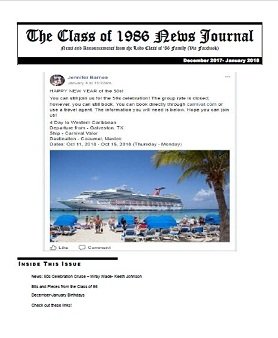 January 2018 Newsletter