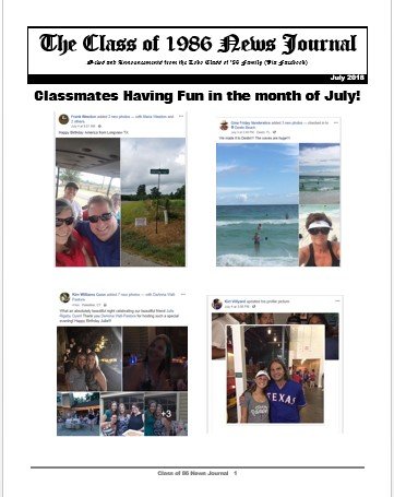 July 2018 Newsletter