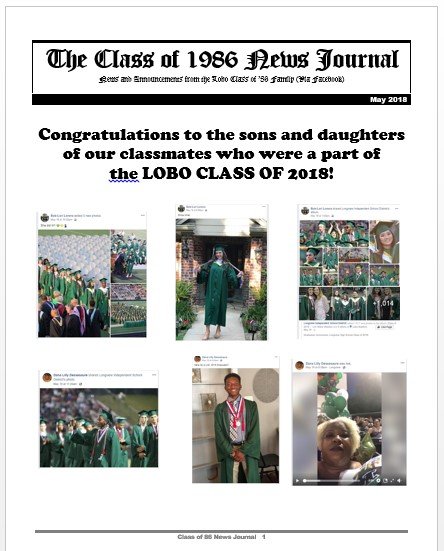 May 2018 Newsletter