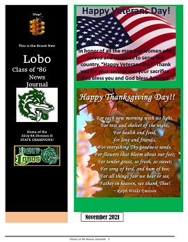 November 2021 Newsletter