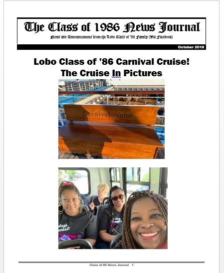 October 2018 Newsletter